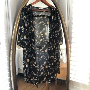 Landy Crochet Trim Kimono By: Emory Park